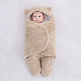 Super soft plush baby swaddling blanket