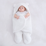 Super soft plush baby swaddling blanket