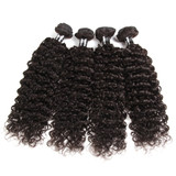 "Treasure 2" Brazilian Curly Hair 13x4 Lace Frontal Closure With 4 Bundles