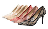 Lace  Pointed Toe Women high heels Stiletto