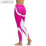 Mesh Pattern Print Elastic fitness Leggings For Women Sporting Workout And Yoga- Purple