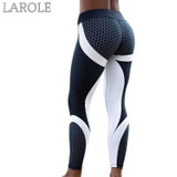 Mesh Pattern Print Elastic fitness Leggings For Women Sporting Workout And Yoga