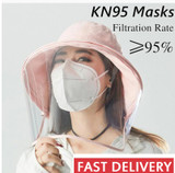 N95 KN95 kn95 n95 mask MASK Mask FFP3 FFP2 PM2.5 Face Anti Pollution Anti-dust Respirator Unisex（10pcs）