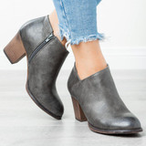 Low Heel Ankle Boots With Pointed Toe | Women's Ankle Boots