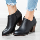 Low Heel Ankle Boots With Pointed Toe | Women's Ankle Boots