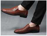 Genuine Leather Oxfords Shoes | Men's Italian Loafers