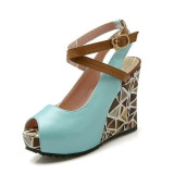 Slingback Wedge High Heel Sandals | Peep Toe Platform Shoes Slingback Wedge High Heel Sandals | Peep Toe Platform Shoes