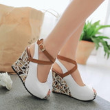 Slingback Wedge High Heel Sandals | Peep Toe Platform Shoes Slingback Wedge High Heel Sandals | Peep Toe Platform Shoes