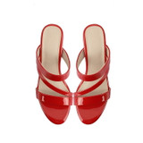 Patent Leather Stiletto High Heel Sandals
