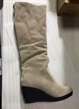 High Heel Boots | Knee High Wedge Heel Boots