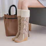 Knee High Snow Boots | Wedge Heel Knee High Boots
