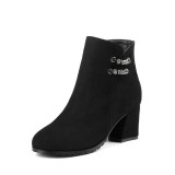 Square High Heel Ankle Boots | Women's Ankle Boots