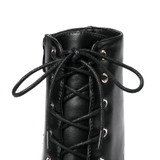 Lace Up Ankle Boots |  Pointed Thin High Heel Ankle Boots