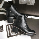 Thick Heel Ankle Boots | Women's Platform Boots
