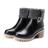 Women's Ankle Boots Warm Fur | High Heel Boots