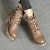Womens Motorcycle Boots | Lace Up Ankle Boots
