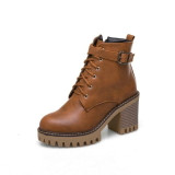 Womens Motorcycle Boots | Lace Up Ankle Boots