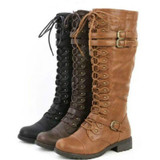 Knee High Combat Boots | Women's Motorcycle Boots