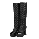 Genuine Leather High Heel Boots | Womens Leather Boots