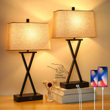Set of 2 Touch Control 3-Way Dimmable Table Lamp