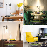 Wireless Charging Industrial Table Lamp
