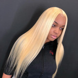 Blonde Straight #613 Transparent Lace Frontal Human Hair Wig | 100% Lace Front Wigs