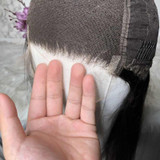 Swiss Lace Natural Black Straight Hair 5x5 Lace Closure Wig | 100% Lace Front Wigs