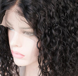 Lace Front Wig 150% Density Short Curly Human Hair Bob Wig Full End Pre Pluck Bleached Knots | 100% Lace Front Wigs