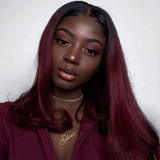 Lace Front Wig 100% Human Hair Full Lace Wig Pre Plucked Baby Hair Around | 100% Lace Front Wigs