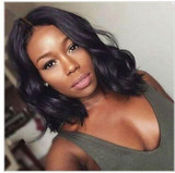 Bob Lace Front Wigs Glueless Full Lace Human Hair Wigs Natural Wavy | 100% Lace Front Wigs