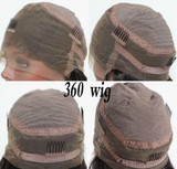 Lace Front Wig Human Hair Wig Full Lace Wig Pre plucked Bleached Knots，Deep Curly | 100% Lace Front Wigs