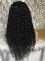 Lace Front Wig Human Hair Wig Full Lace Wig Pre plucked Bleached Knots，Deep Curly | 100% Lace Front Wigs