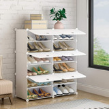 Portable Shoe Rack Organizer 24 Pair Tower Shelf