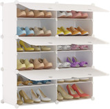Portable Shoe Rack Organizer 24 Pair Tower Shelf