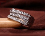 925 Sterling Silver ring with Zircon