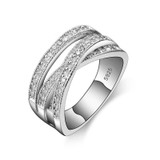925 Sterling Silver ring with Zircon