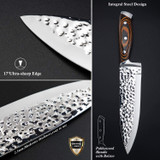 Knife Set, Elegant Life 15-Piece Kitchen Knife Set with Block Wooden