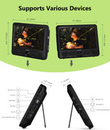 UEME 9.5 Dual Screen Portable DVD Player, Car DVD Player