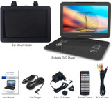 WONNIE 16.9" Portable DVD/CD Player with 14.1" Large Swivel Screen