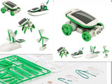 2019 Newest 6 In 1 Solar Energy Powered Toy Kit DIY Assembled  Educational Robot Car Boat Dog