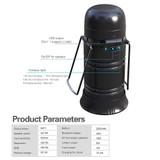 Camping Light Rechargeable Led Outdoor Lamp USB Lanterns Portable  Bluetooth Speaker