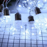 LED Solar Light String Christmas Wedding Fairy Lights Outdoor Waterproof Garden Courtyard