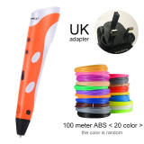 3D Pen Original DIY 3D Printing Pen With 100M ABS/PLA Filament