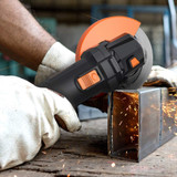 Electric Angle Grinder 6A 4-1/2inch with 115mm 3 Grinding Abrasive Wheels.