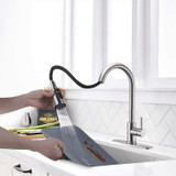 Kitchen Faucet, Single Handle Stainless Steel Kitchen Sink Faucet Kitchen Faucet, Single Handle Stainless Steel Kitchen Sink Faucet
