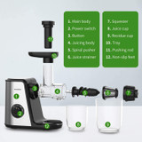 Masticating Juicer Machines, Bonsen-kitchen Cold Press Juicer