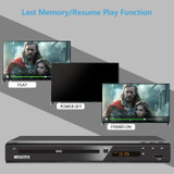 Megatek DVD Player, Compact DVD Player for TV with HDMI/AV/Coaxial Outputs