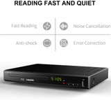 Upscaling TV CD DVD Player 1080P, Built-in PAL NTSC, HDMI AV