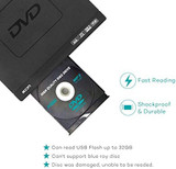 225mm DVD Player, Compatible with DVD/CD/MP3 Disc Player with Remote Control