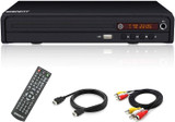 DVD Player for TV, DVD Player with HDMI & AV Output (HDMI & AV Cable Included)